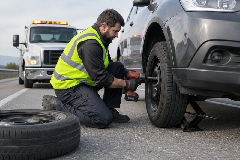 Tire Change in San Jose